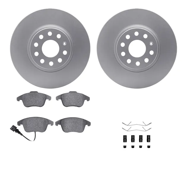 R1 Concepts WDUH1-74152 Carbon Series Brake Rotors W/ 5000 Oep Brake Pads & Hdw